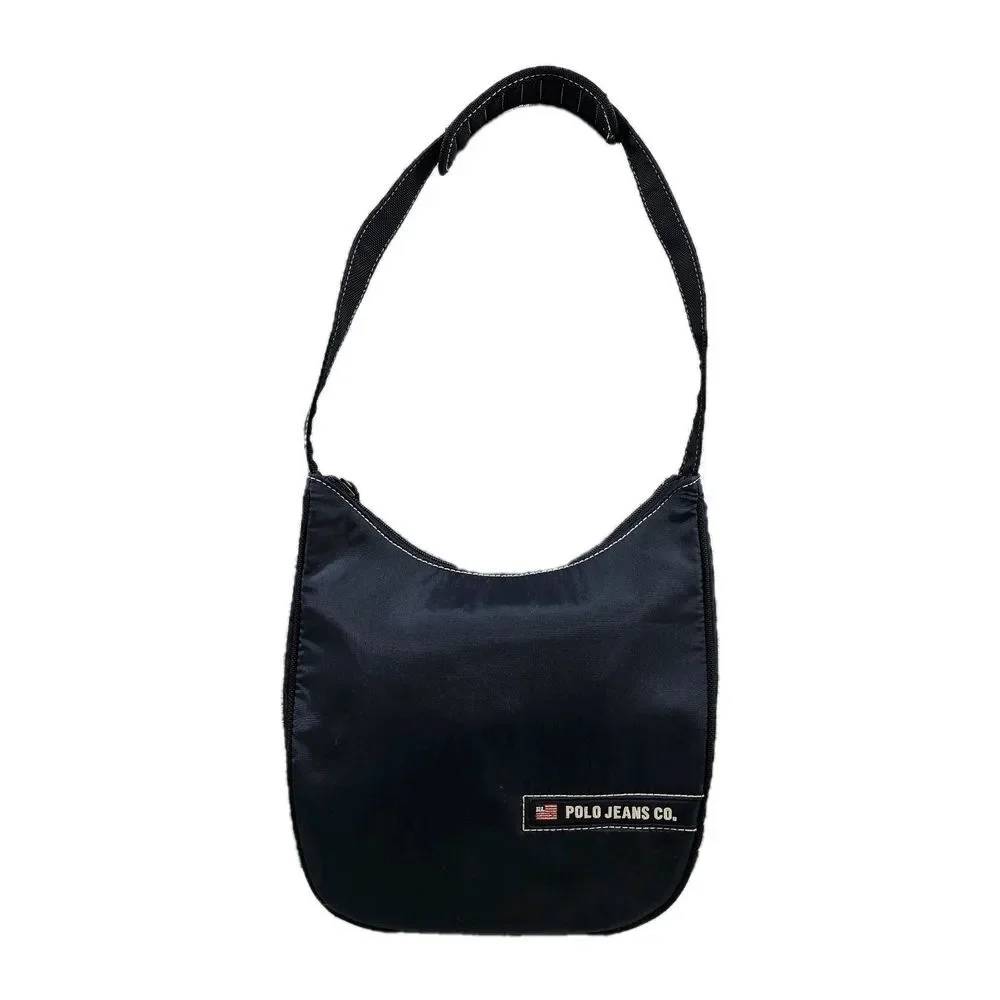 Polo Ralph Lauren Polo Jeans Co VTG Hobo Shoulder Bag Purse Sporty Gorpcore Blue